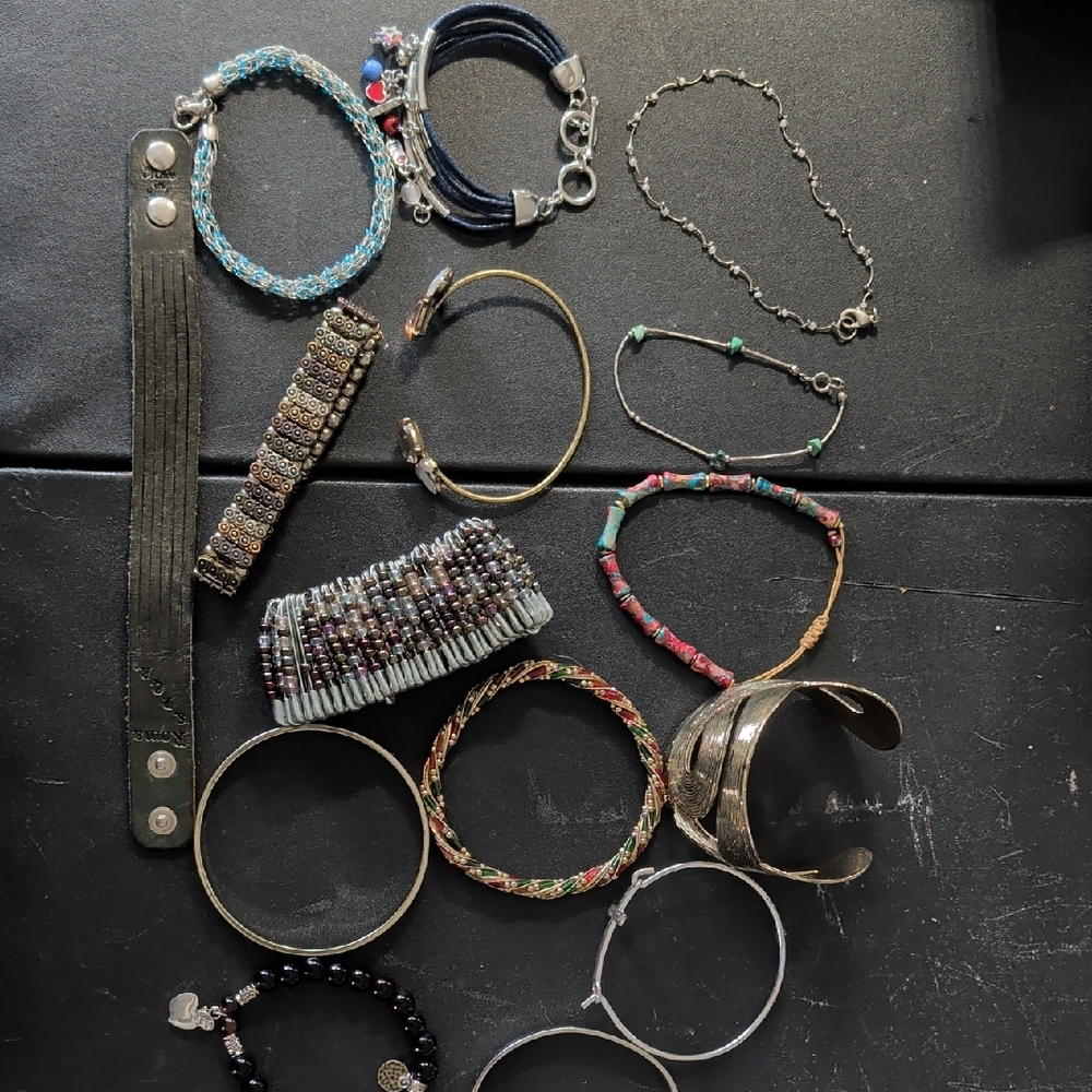 Mixed Women’s Bracelets(15) in Multicolor — Assorted Styles